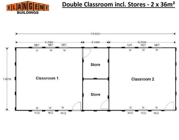 Double-Classroom-incl.-Stores-2-x-36m²