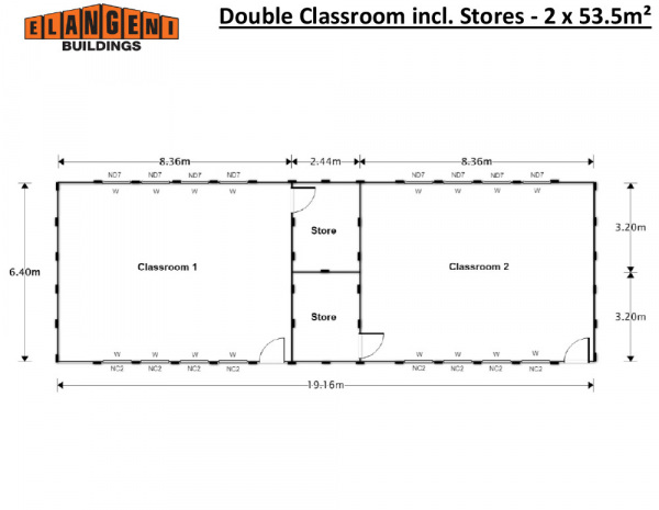 Double-Classroom-incl.-Stores-2-x-53.5m²