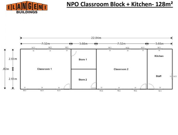 NPO-Classroom-Block-Kitchen-128m²