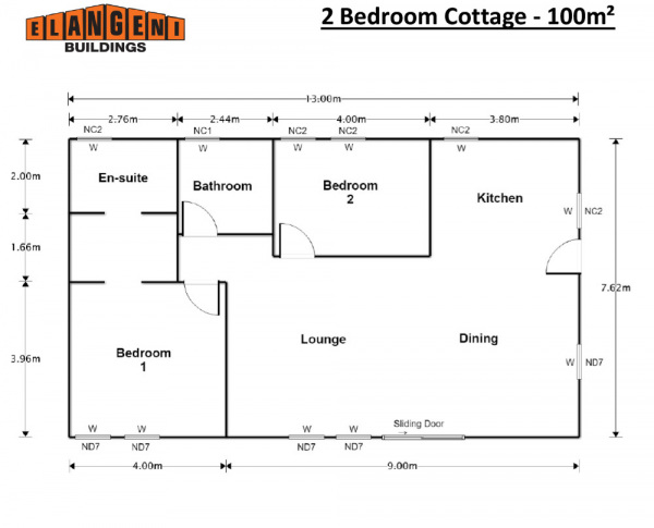 2-Bedroom-Cottage-100m²