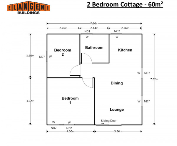 2-Bedroom-Cottage-60m²