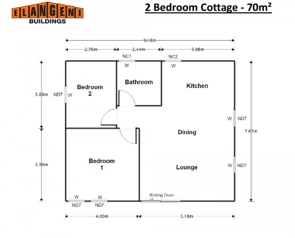 2-Bedroom-Cottage-70m²